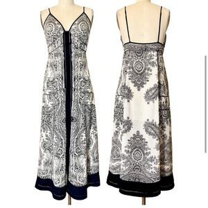 All Saints Paisley Print Viscose Dahlia Strappy Midi Dress